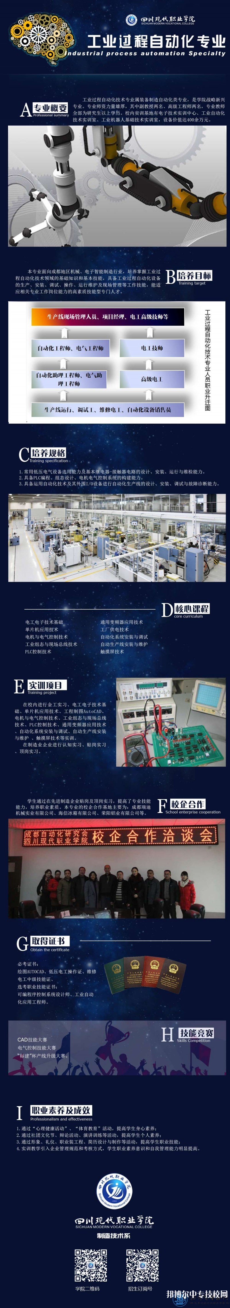 四川現代科技職業(yè)學校：工業(yè)過程自動化專業(yè)介紹