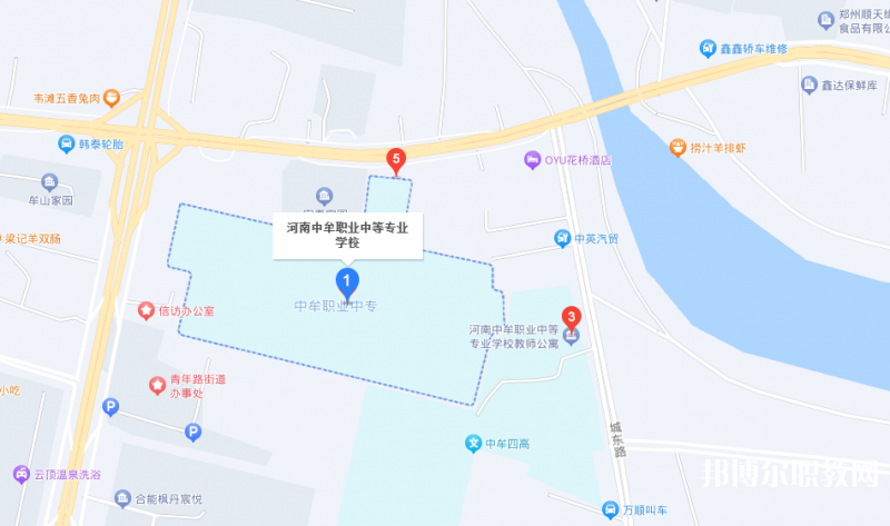 中牟縣職業(yè)中等專業(yè)學(xué)校地址，乘車路線