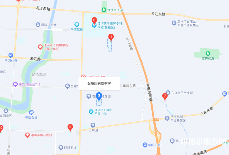 漯河市召陵區(qū)中等專業(yè)學校地址，乘車路線