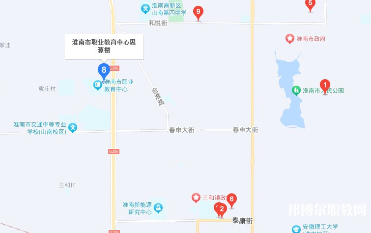 淮南經(jīng)濟技術(shù)學(xué)校地址，乘車路線