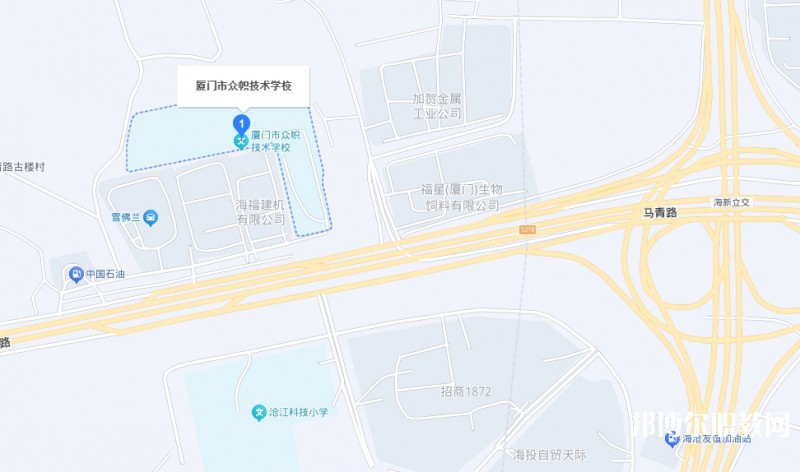 廈門市眾幟技術(shù)學(xué)校地址，乘車路線